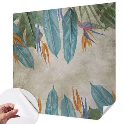 Självhäftande fototapet Tropiska blommor