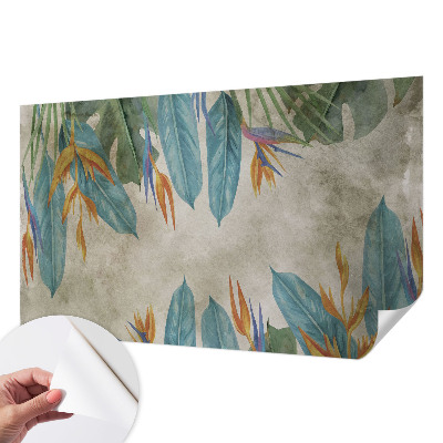 Självhäftande fototapet Tropiska blommor