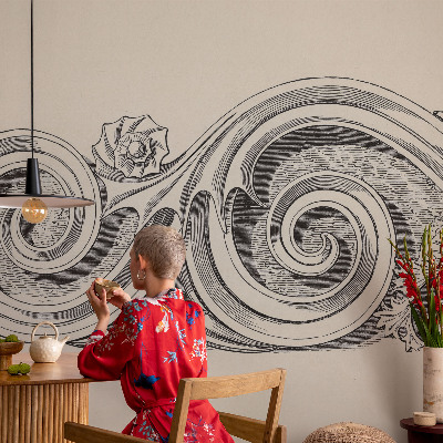 Självhäftande fotovägg Växtprydnad