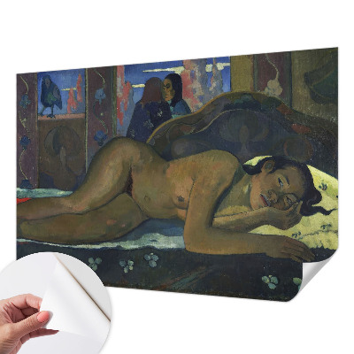 Självhäftande fotovägg med motiv av en exotisk fridfull scen