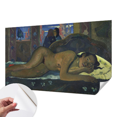 Självhäftande fotovägg med motiv av en exotisk fridfull scen
