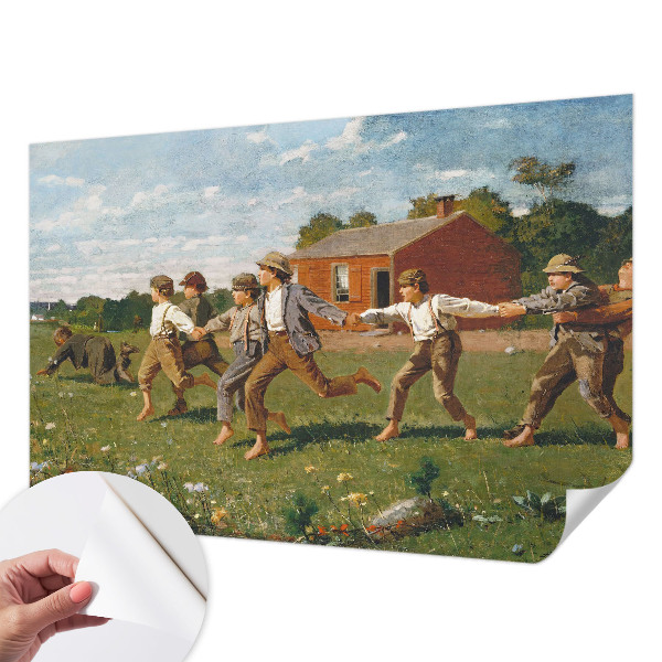 Självhäftande fotovägg med ett glädjefyllt färgtema