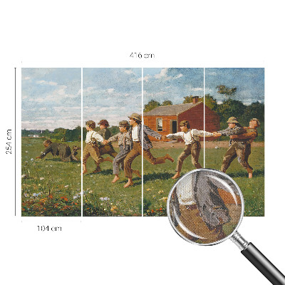 Självhäftande fotovägg med ett glädjefyllt färgtema