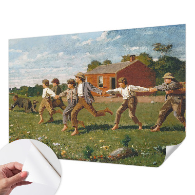 Självhäftande fotovägg med ett glädjefyllt färgtema