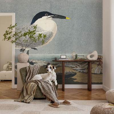Fototapet barn med ett elegant ornitologiskt motiv