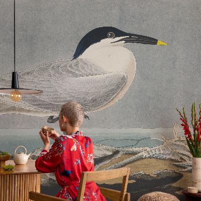 Fototapet barn med ett elegant ornitologiskt motiv
