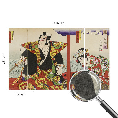 Peel and stick fototapet med motiv av japansk teater