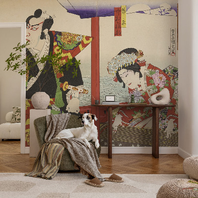 Peel and stick fototapet med motiv av japansk teater