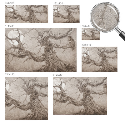 3D fototapet Nattfåglar