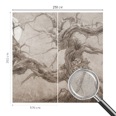 3D fototapet Nattfåglar