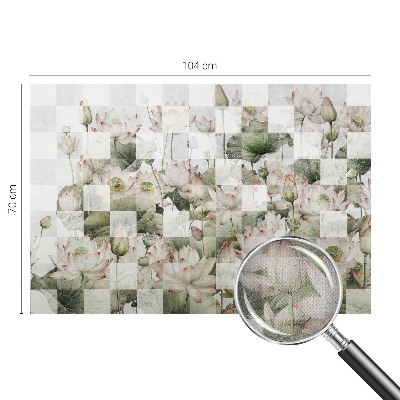 Fototapet barnrum Lotusmönster