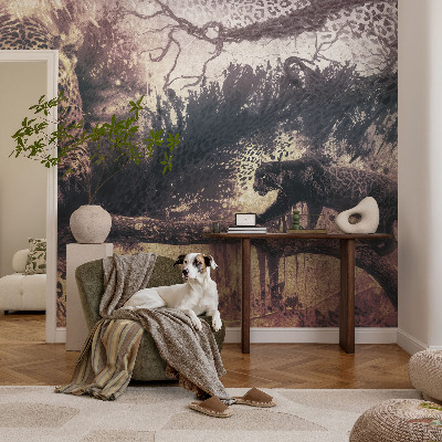 Fototapet för barn Skogstema