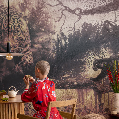 Fototapet för barn Skogstema