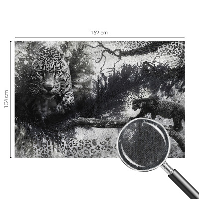 Självhäftande fototapet Abstrakta leoparder