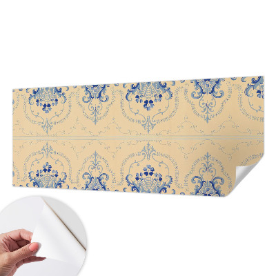 Peel and stick fototapet Blå ornament