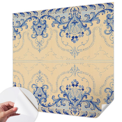 Peel and stick fototapet Blå ornament