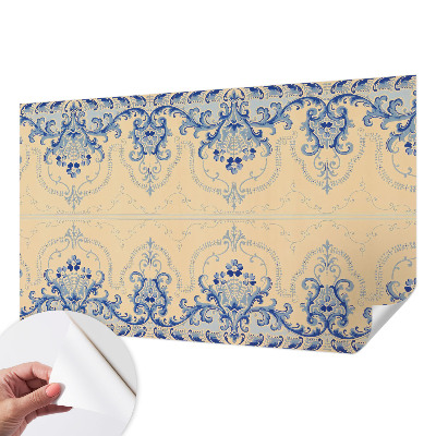 Peel and stick fototapet Blå ornament