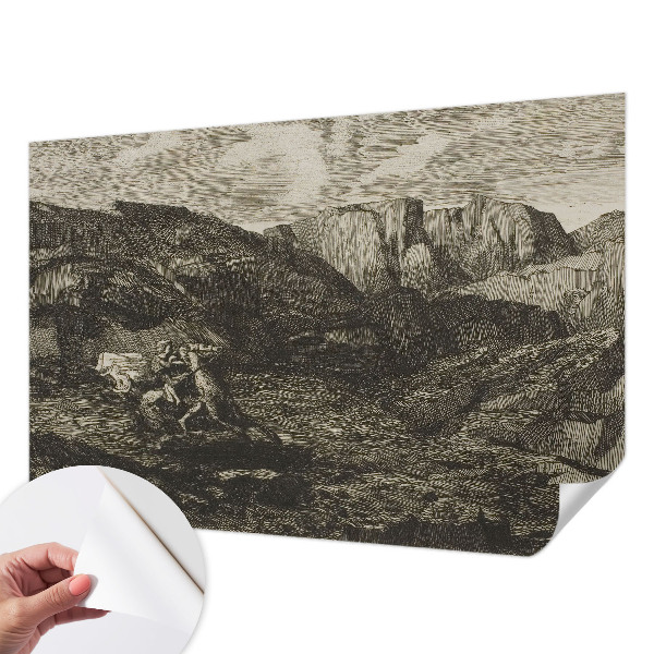 3D fototapet Bergsresa