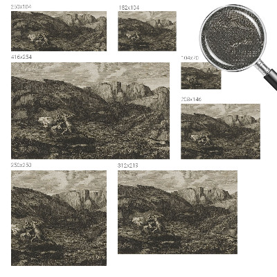 3D fototapet Bergsresa