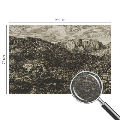 3D fototapet Bergsresa