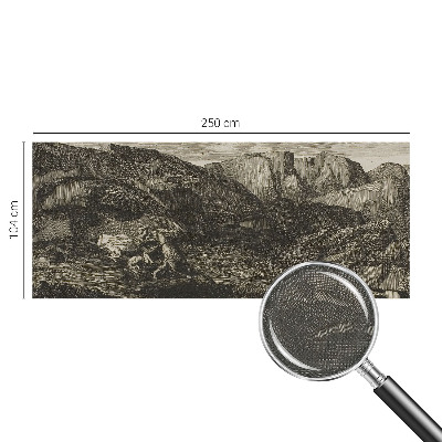 3D fototapet Bergsresa