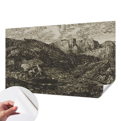 3D fototapet Bergsresa