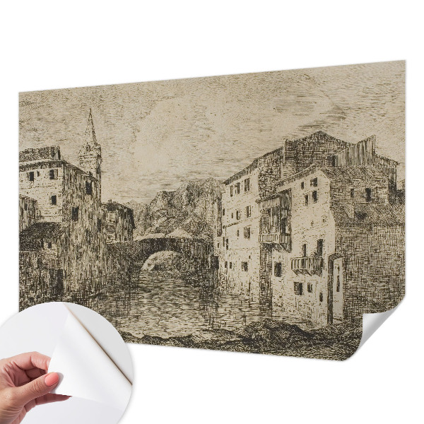 Fototapet barn Stadspanorama