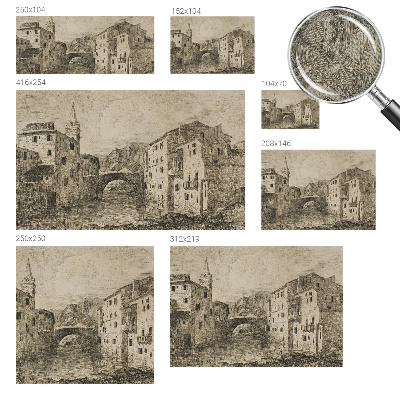 Fototapet barn Stadspanorama