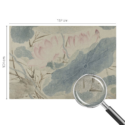 Fototapet barnrum Lotusblad