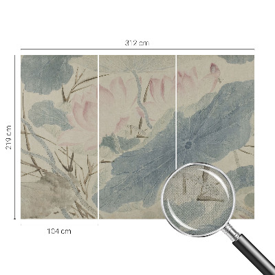 Fototapet barnrum Lotusblad