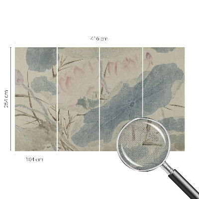 Fototapet barnrum Lotusblad