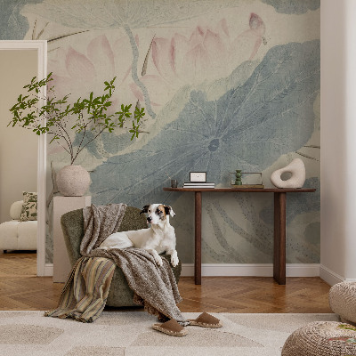 Fototapet barnrum Lotusblad