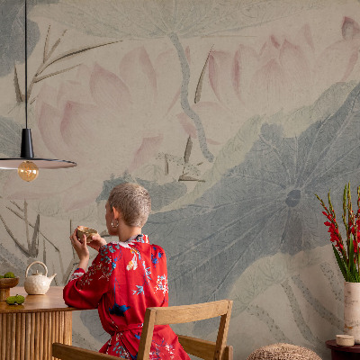 Fototapet barnrum Lotusblad