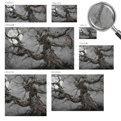 3D fototapet med motiv av en mystisk uggla