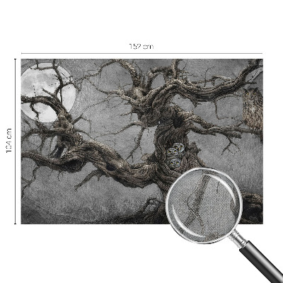 3D fototapet Mystisk uggla