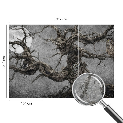 3D fototapet Mystisk uggla