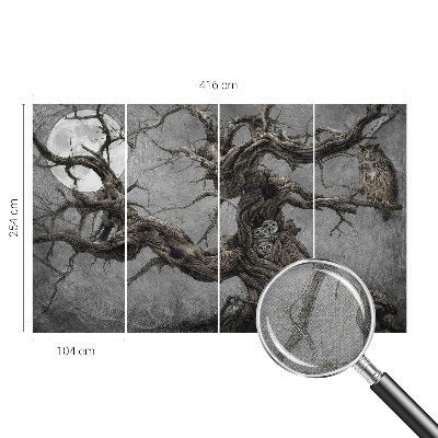 3D fototapet Mystisk uggla