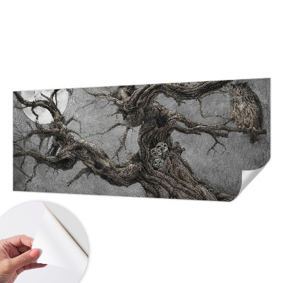 3D fototapet med motiv av en mystisk uggla