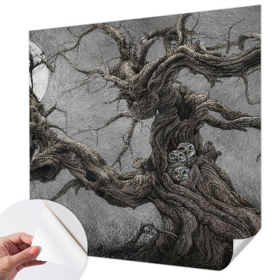 3D fototapet med motiv av en mystisk uggla