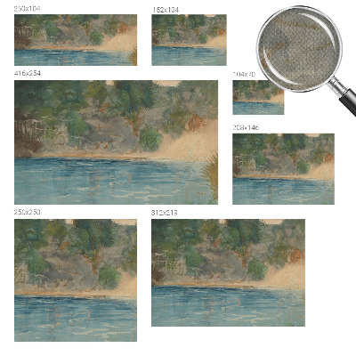 Peel and stick fototapet med motiv av en tropisk strand