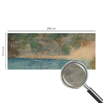 Peel and stick fototapet med motiv av en tropisk strand