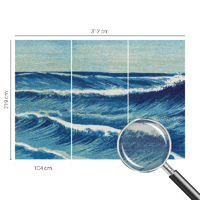 Fototapet barnrum Havsvågor