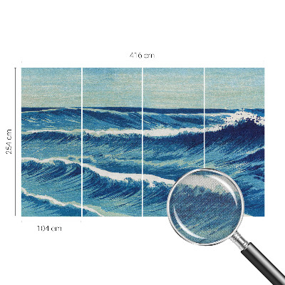 Fototapet barnrum Havsvågor