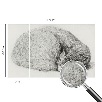 Fototapet för barn Kurad katt