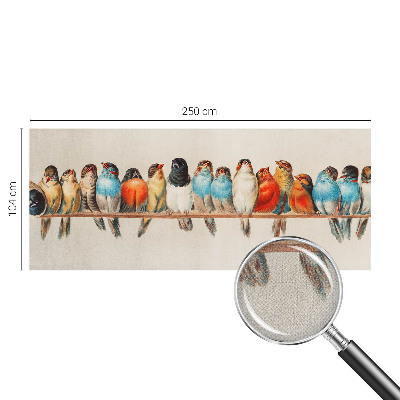 Självhäftande fototapet Fåglar på en gren