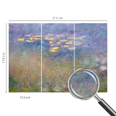 Peel and stick fototapet med motiv av näckrosor