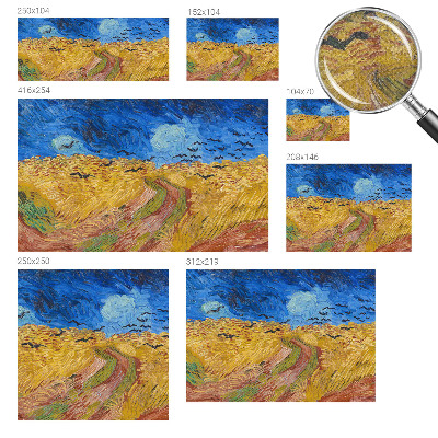 3D fototapet Fältlandskap