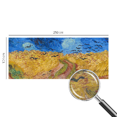 3D fototapet Fältlandskap