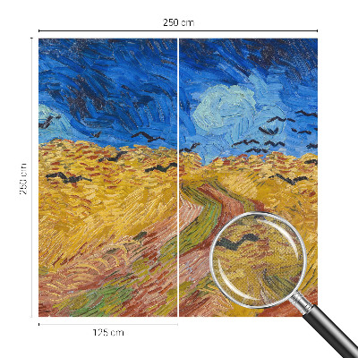 3D fototapet Fältlandskap