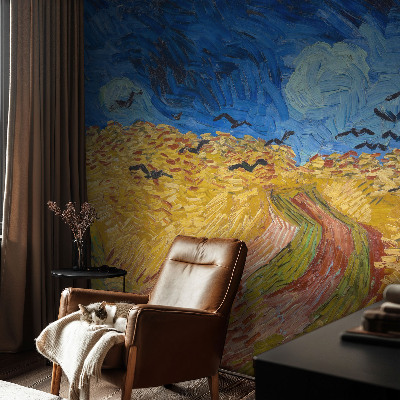 3D fototapet Fältlandskap